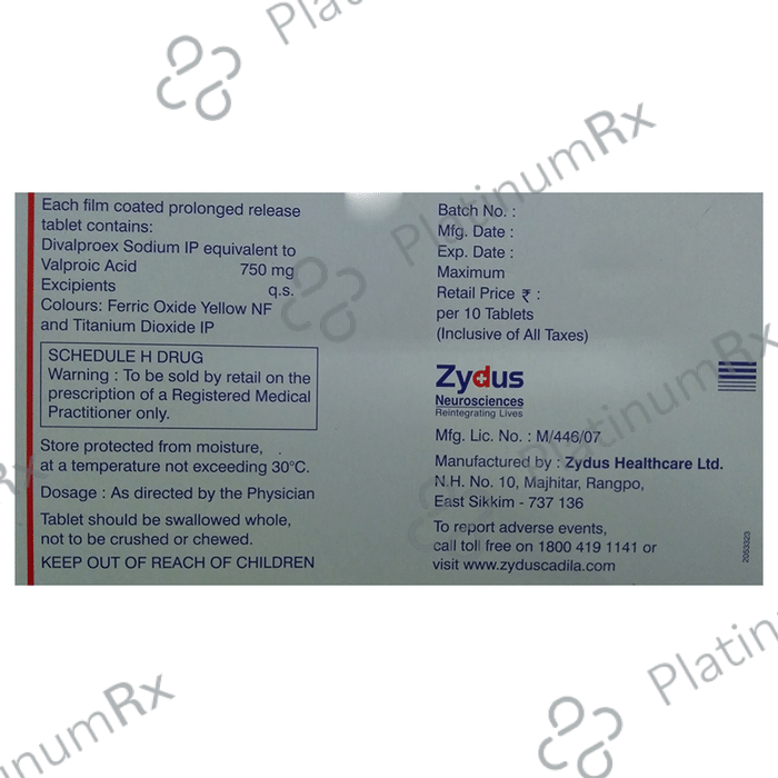 Divalpro 750mg Tablet