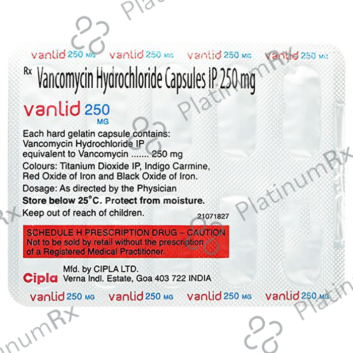 Vanlid 250mg Capsule 10s