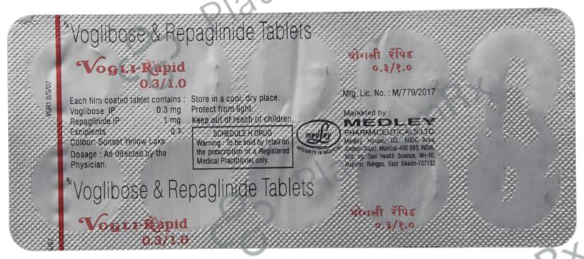 Vogli Rapid 0.3/1mg Tablet 10s