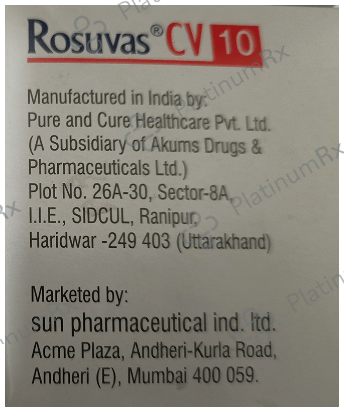 Rosuvas CV 75/10mg Tablet 10s