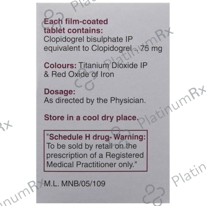 Clopivas 75mg Tablet 15s