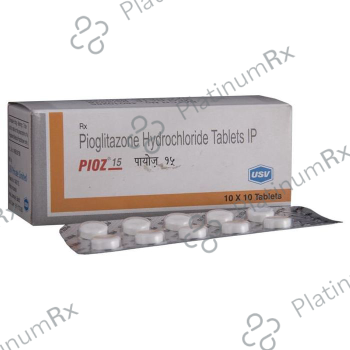 Pioz 15mg Tablet 10s