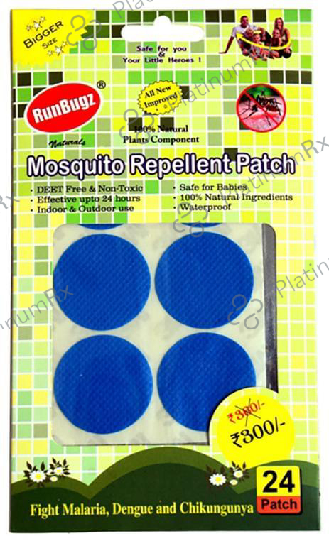 Runbugz Mosquito Repellent Patch Blue 24 patches