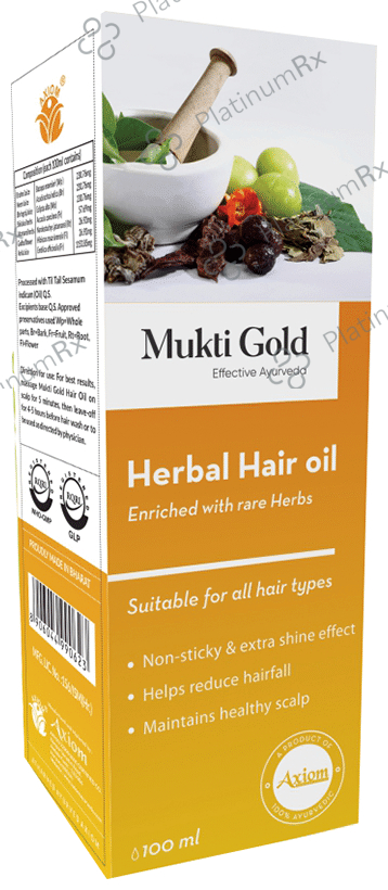 Axiom Mukti Gold Herbal Hair Oil 100 ml