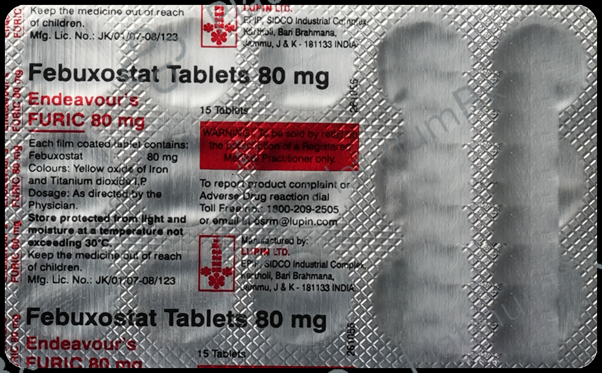 Furic 80mg Tablet 15s