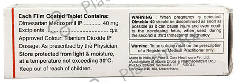 Olmeblu 40mg Tablet 15s