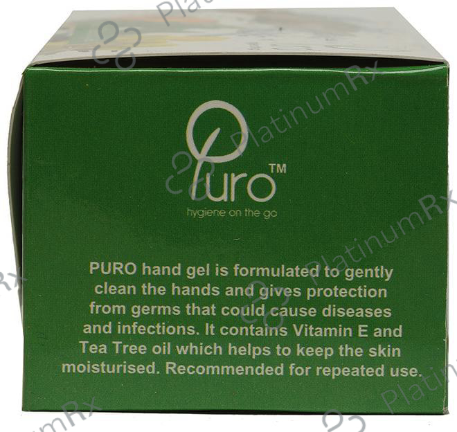 Puro Herbal Hand Cleansing Gel Sanitizer Sachet Lemon 100 Sachets