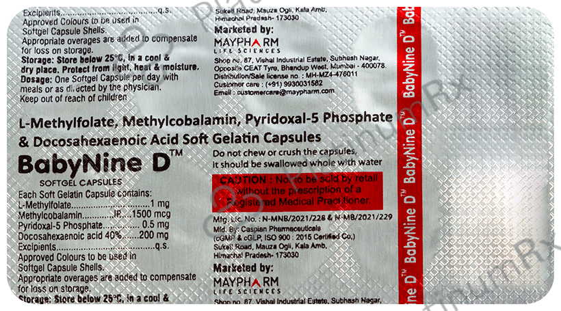 Babynine D Softgel Capsule