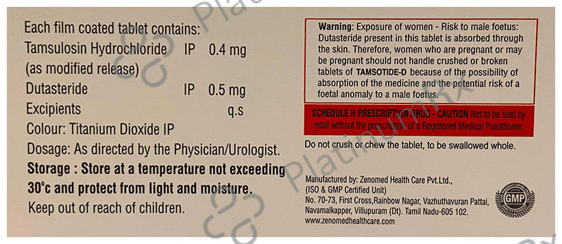 Tamsotide D 0.4mg/0.5mg Tablet