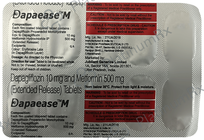 Dapaease M Tablet ER