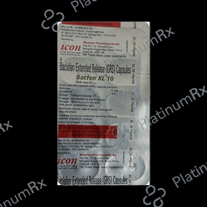 Bacfen XL 10mg Capsule ER 10s