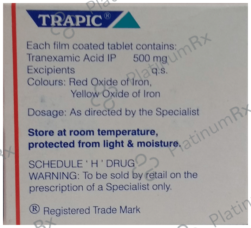 Trapic 500mg Tablet 10s