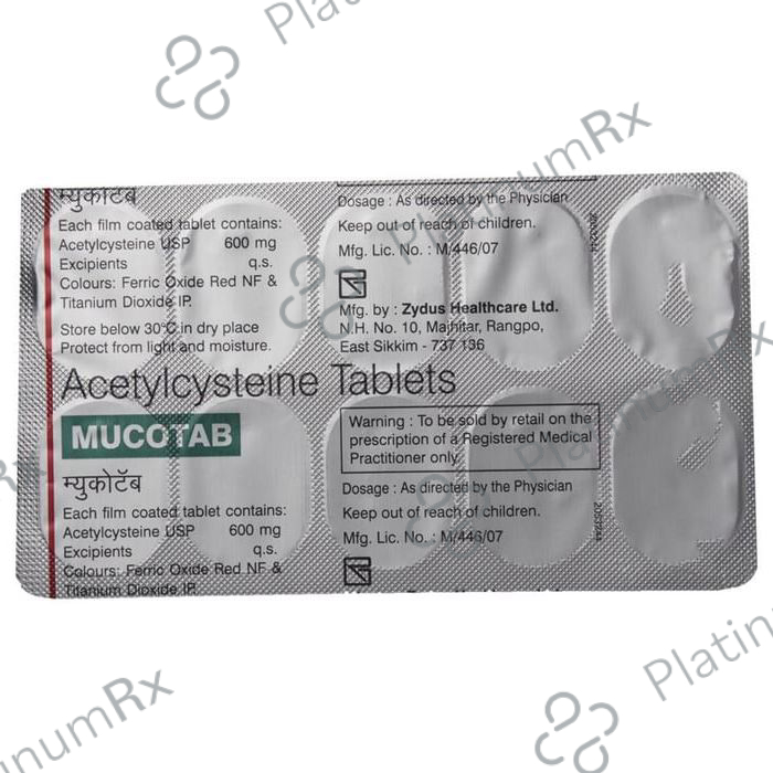 Mucotab 600mg Tablet 10s