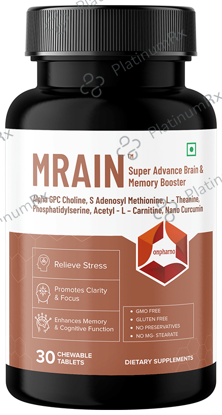 Onpharno Mrain Super Advance Brain & Memory Booster Chewable Tablet 30s