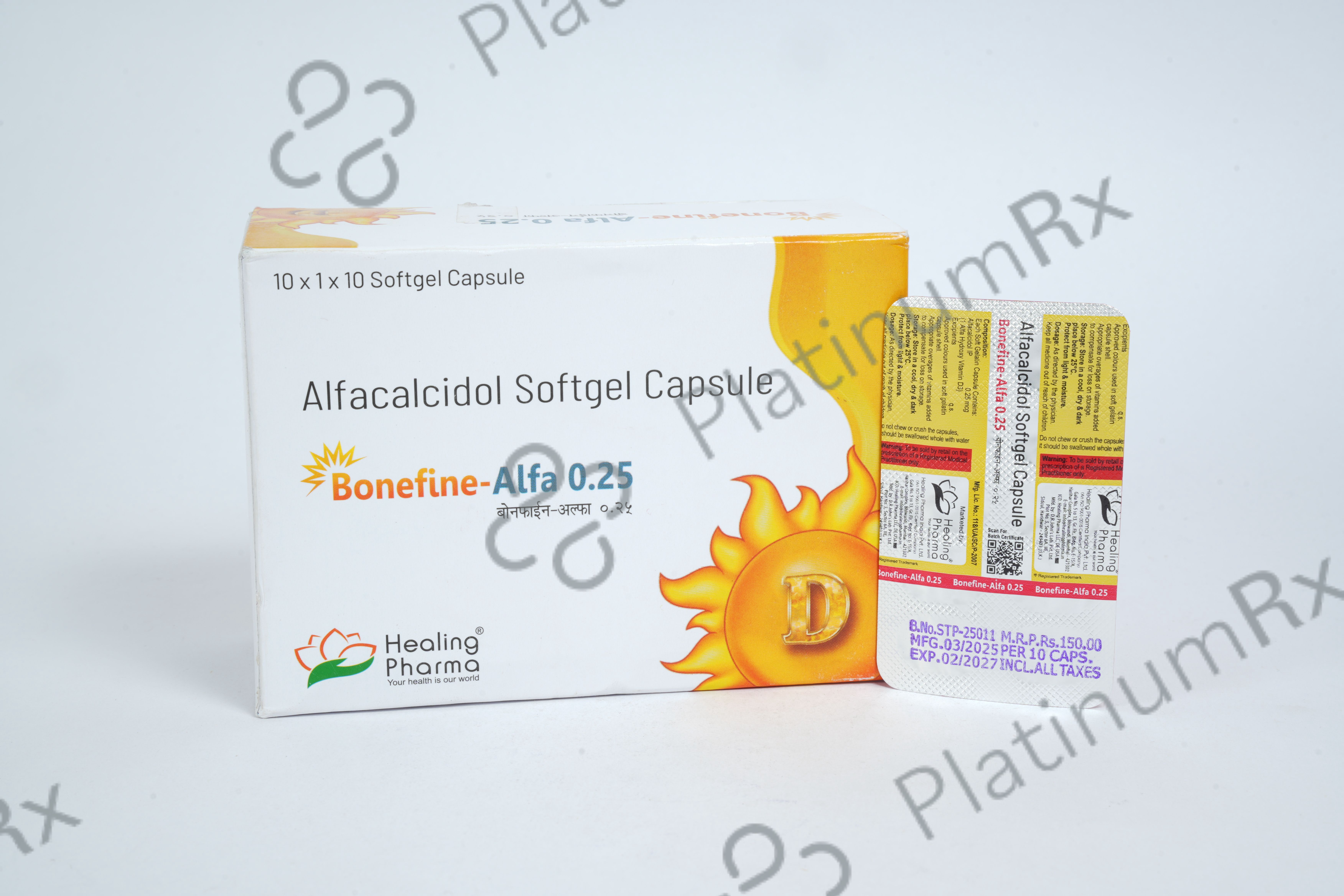 Bonefine alfa 0.25mcg Capsule 10s