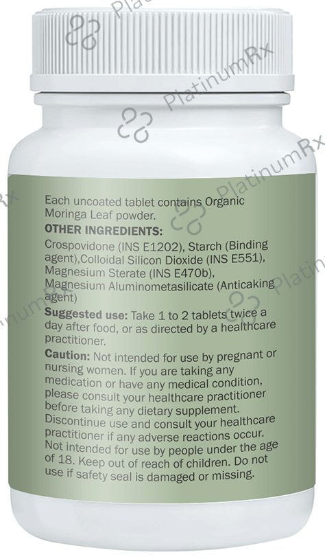 Azafran Actives Organic Moringa Leaf Powder Tablet