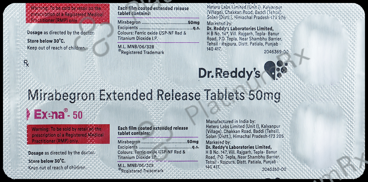 Exena ER 50mg Tablet 10s