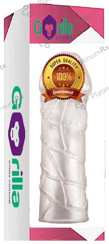 Labrador India Gorilla Extra Time Reusable Ribbed Silicon Crystal Condom
