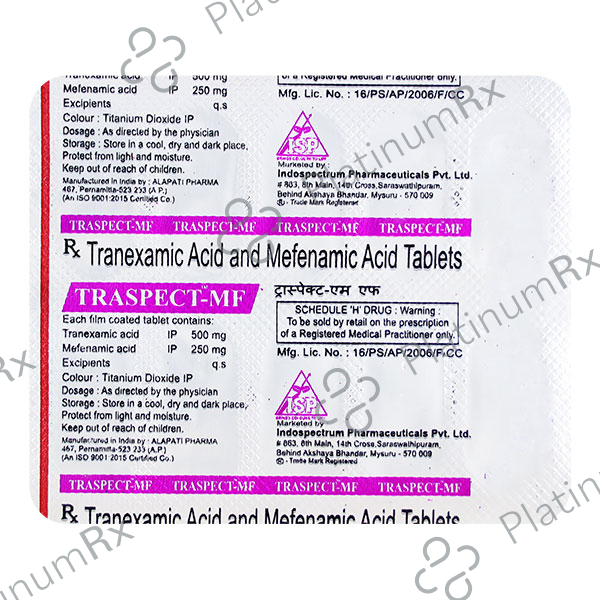 Traspect MF 500/250mg Tablet 10s