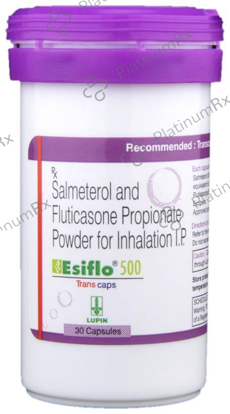 Esiflo 500/50mcg Transcaps 30s