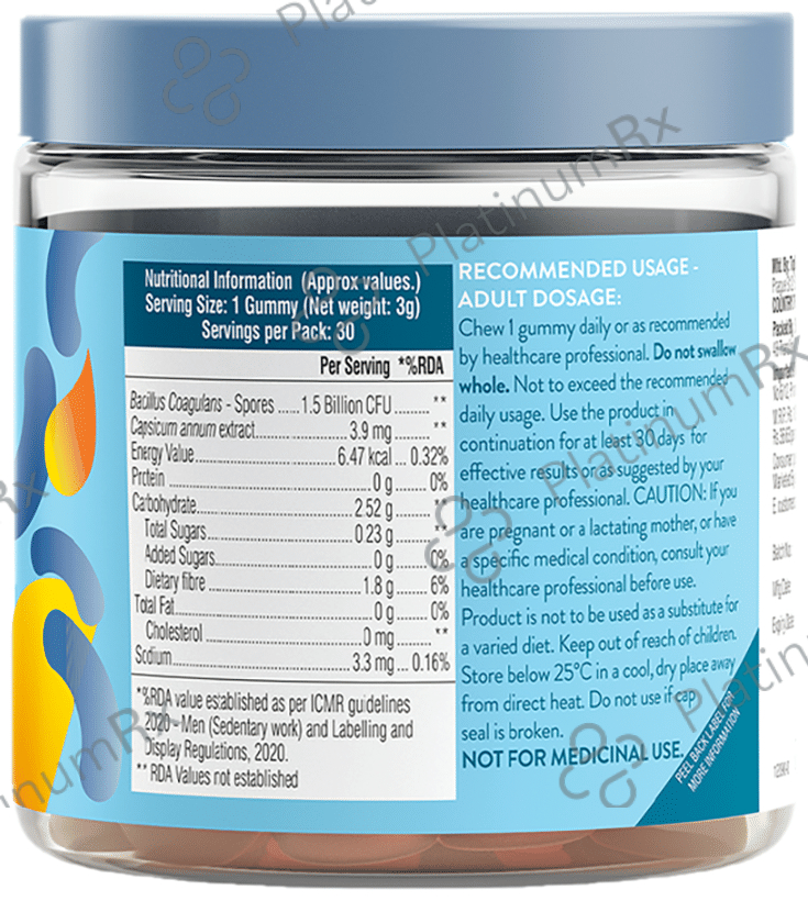 Swisse Me Probiotic + Prebiotic Gummies No Added Sugar Orange