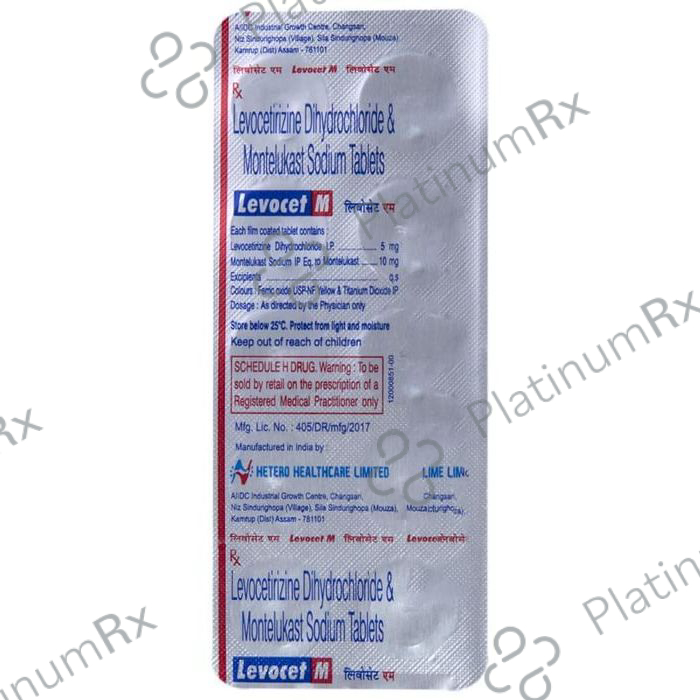 Levocet M 5/10mg Tablet 10s
