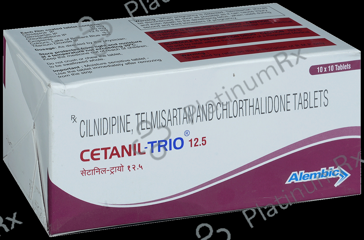 Cetanil Trio 12.5/10/40mg Tablet 10s
