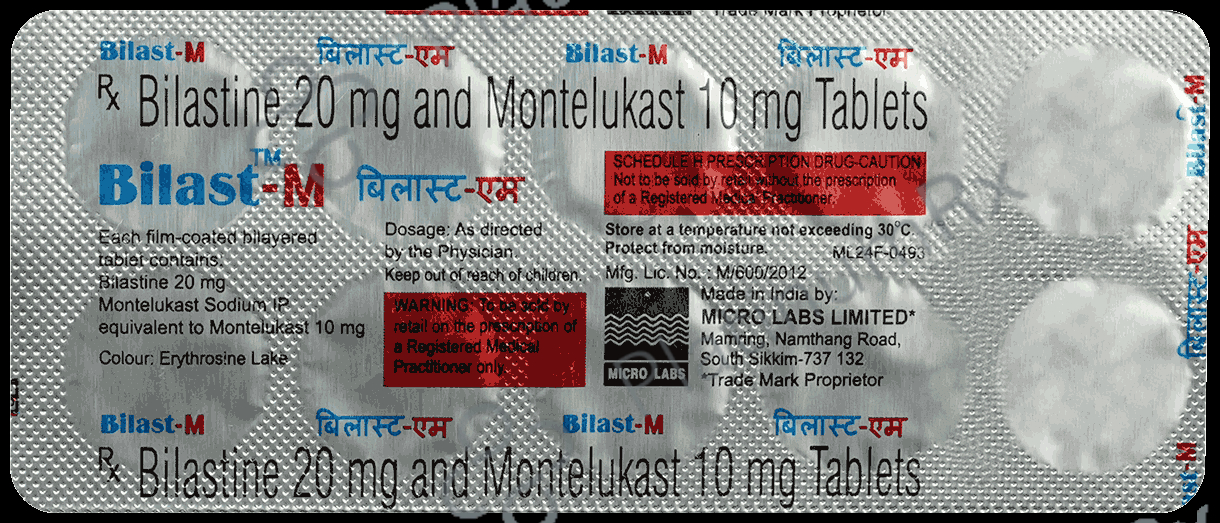Bilast M 20mg/10mg Tablet