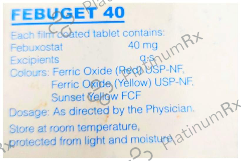Febuget 40mg Tablet 15s
