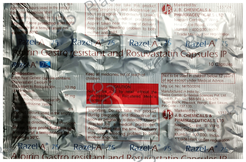 Razel A 75/10mg Capsule 10s