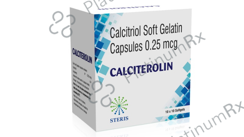 Calciterolin 0.25mcg Capsule 10s