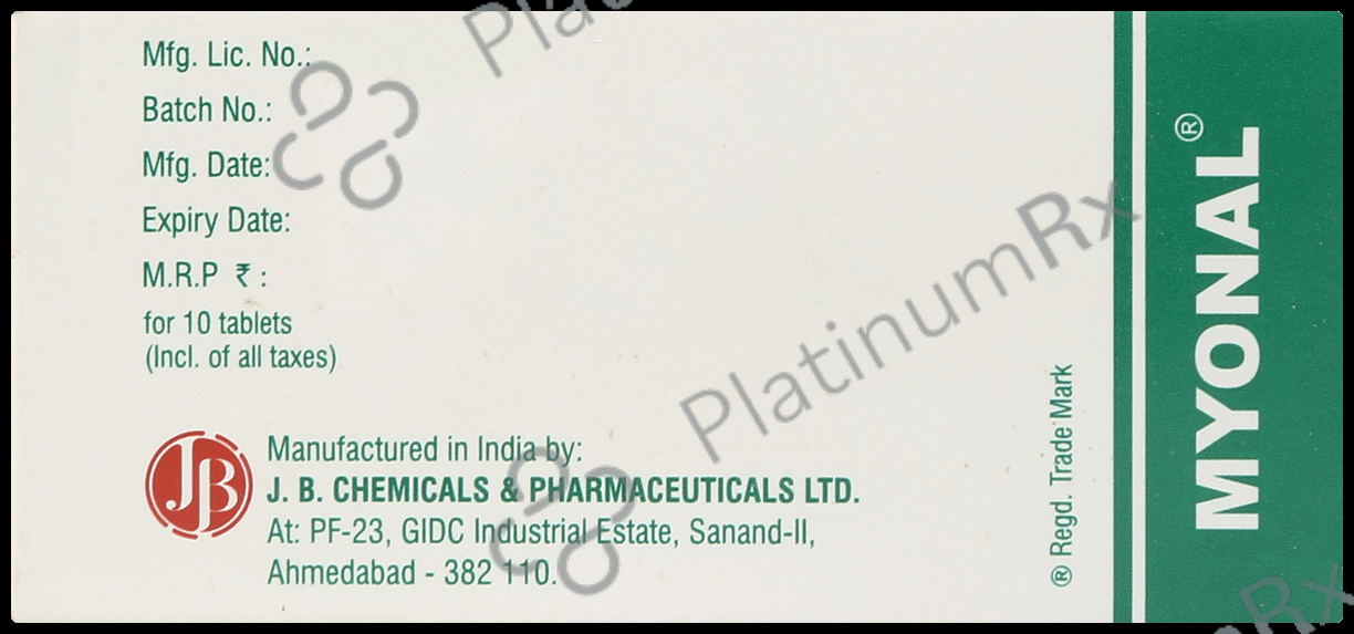 Myonal 100mg Tablet