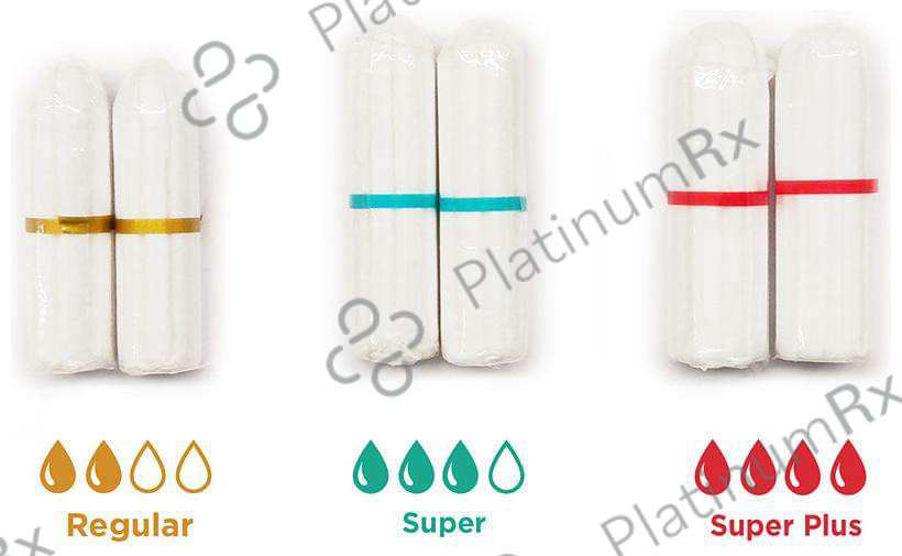 Pee Safe 100% Organic Cotton Biodegradable Tampons Regular