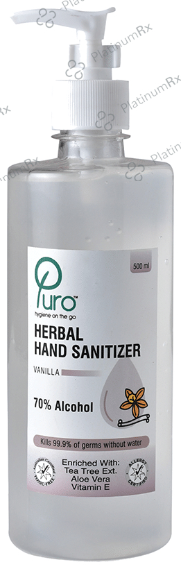 Puro Herbal Hand Sanitizer Vanilla 500 ml