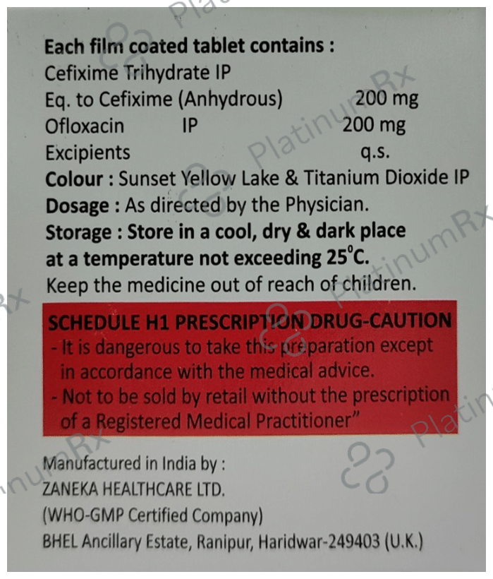 Advixime OF 200mg/200mg Tablet