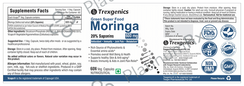 Trexgenics Moringa Veg Capsule