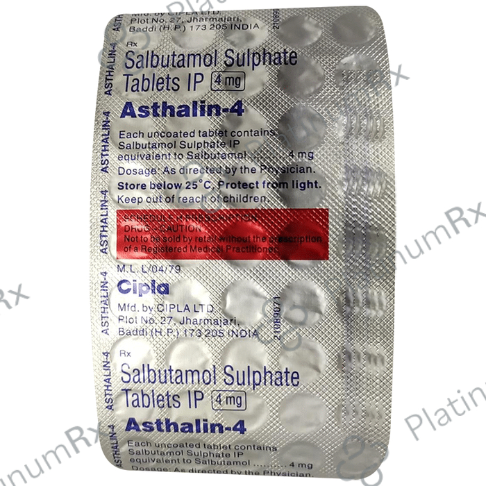 Asthalin 4mg Tab 45s