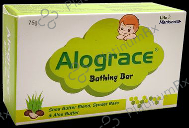 Alograce Mild & Gentle Cleansing Bar for Babies - Moisturises Skin with Aloe Vera & Shea Butter