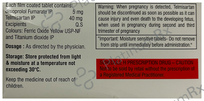 Bisobis T 5/40mg Tablet 10s