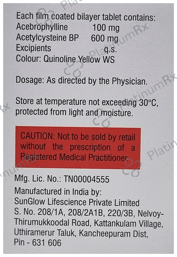 R4clear 100/600mg Tablet 10s