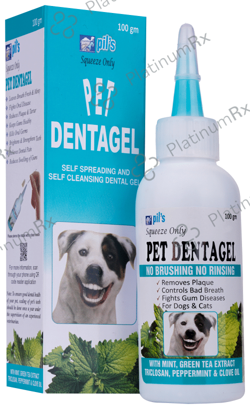 Pil's Pet Dentagel - Cat & Dog Toothpaste - Squeeze Only- No Brushing,No Rinsing