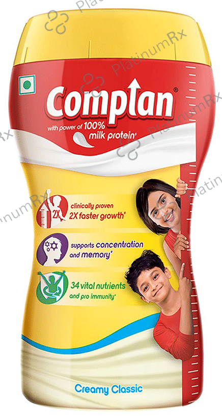 Complan 100% Milk Protein for Concentration, Memory & Growth - Flavour Creamy Classic