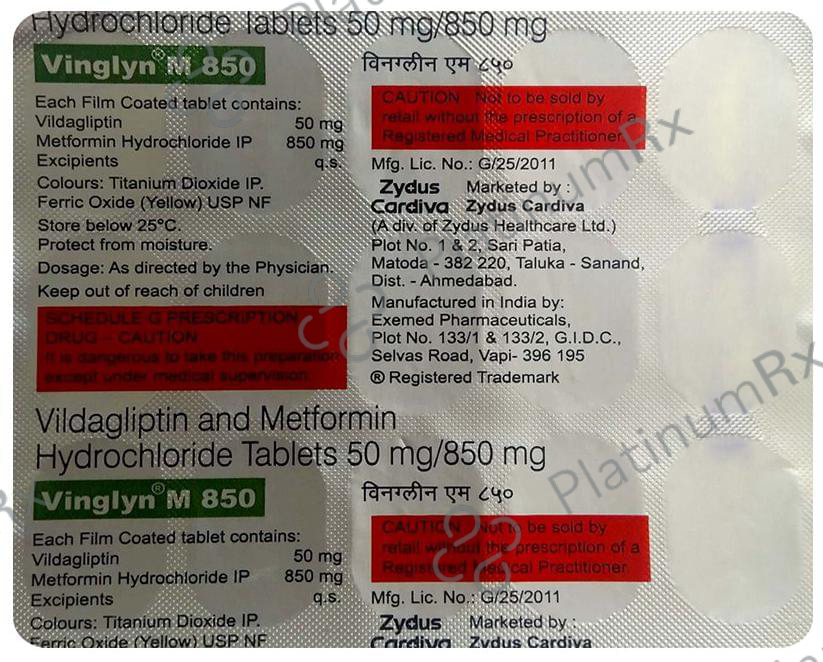 Vinglyn M 850 Tablet