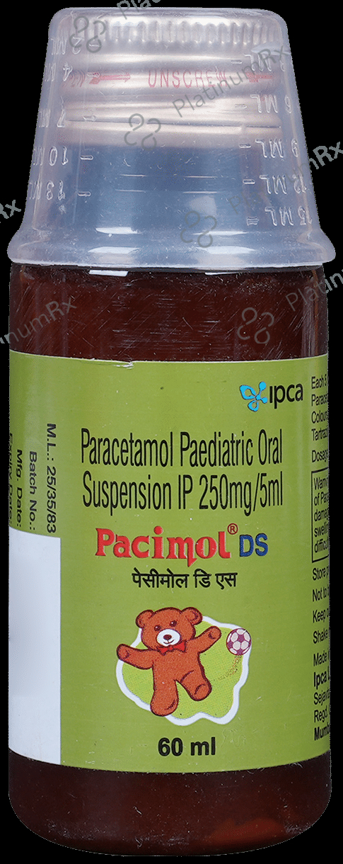 Pacimol DS 250mg Oral Suspension 60ml