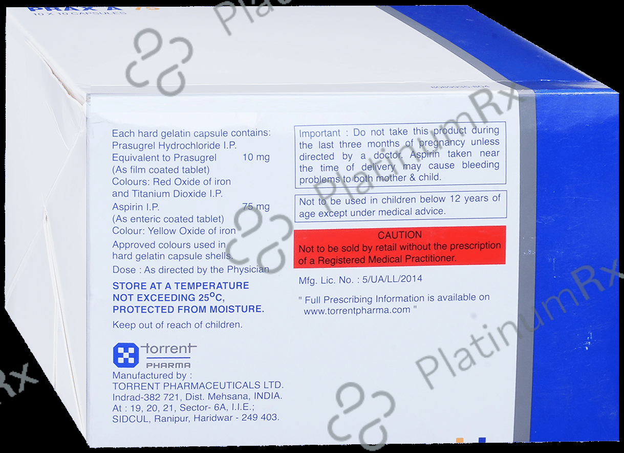 Prax A 75/10mg Capsule 10s