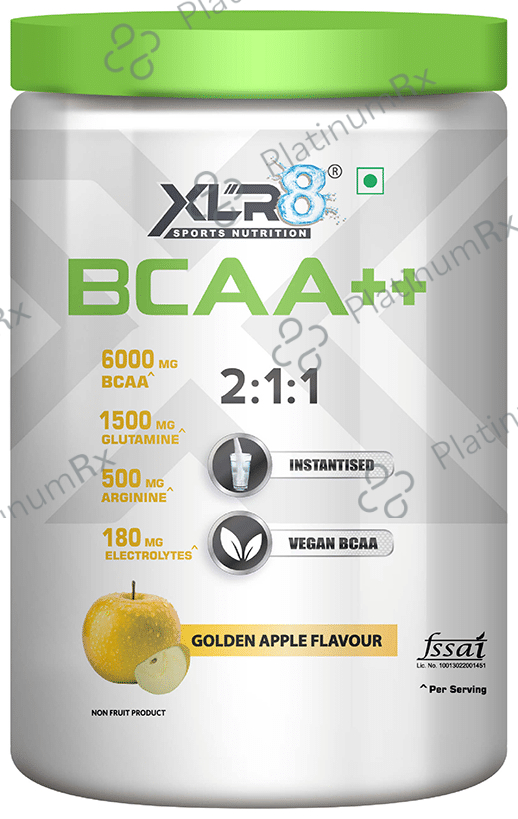 XLR8 Sports Nutrition BCAA++ 2:1:1 Powder Golden Apple