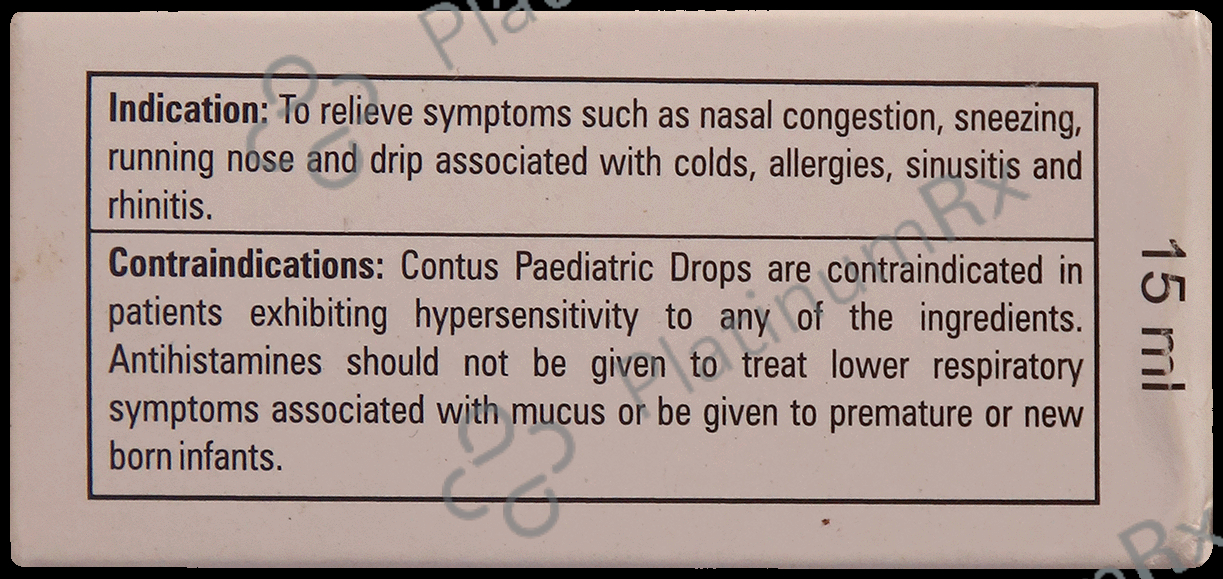 Contus Paediatric 1/2.5mg Oral Drops 15ml