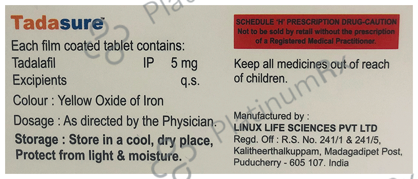 Tadasure 5mg Tablet 10s