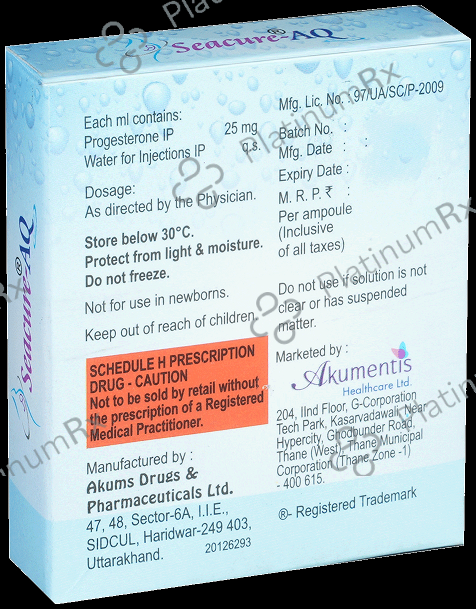 Seacure-AQ 25mg Injection