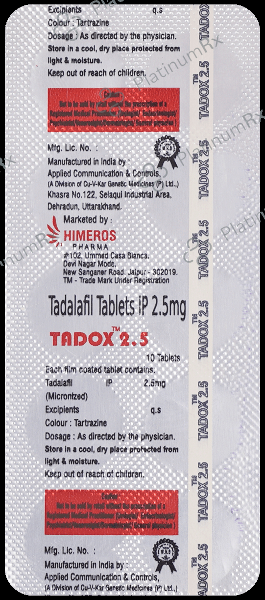 Tadox 2.5 Tablet